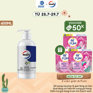 Sữa tắm tinh dầu Walch tiêu diệt vi khuẩn, dưỡng ẩm mềm mịn, tái tạo làn da (600ml)