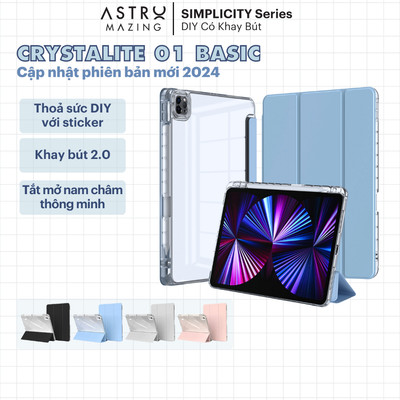 [Kho HN-HCM] CrystaLite 01 Bao da iPad CrystaLite AstroMazing - Case cho iPad Pro Air 4 5 6 Pro 11