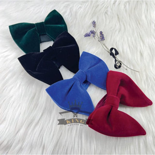 Nơ bướm nhung cài áo vest nam nữ KING chú rể vải nhung móc cài cao cấp giá rẻ (X002) X02 X012 X33