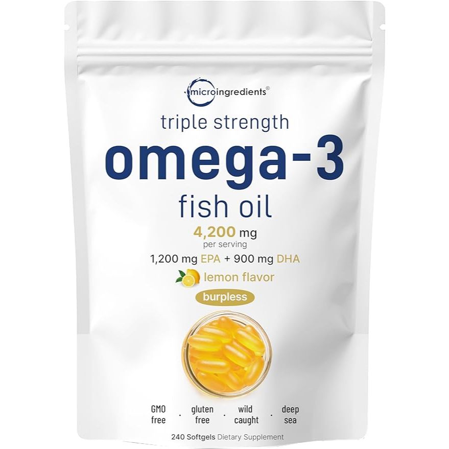 Viên uống dầu cá Micro Ingredient Omega 3 Fish Oil 1200mg EPA và 900mg DHA hàm lượng cao 240 viên