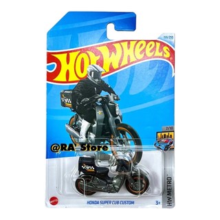 Xe hotwheels chính hãng treasure hunt honda super cub custom