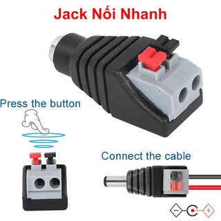Bộ jack nối nguồn đực-cái kiểu nối nhanh