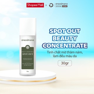 Tinh chất mờ thâm nám làm sáng đều màu da SheaGhana Spot Out Beauty Concentrate 30g