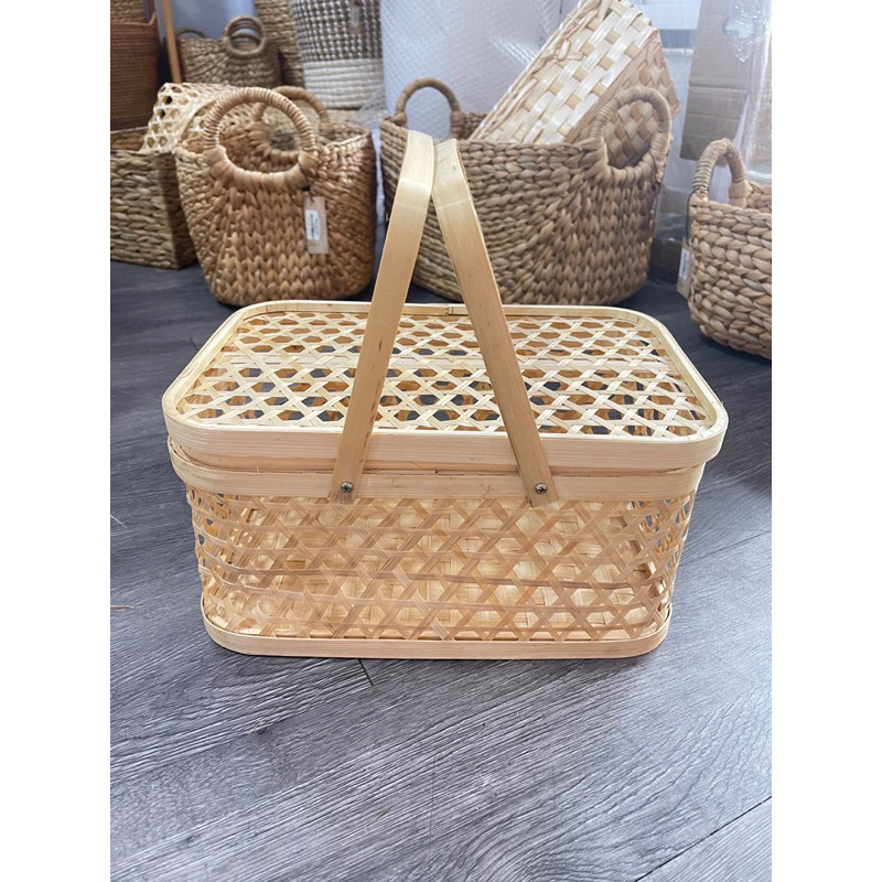 [HOẢ TỐC] Giỏ đựng bánh Trung Thu, giỏ quà Tết, hộp quà tặng, hộp đựng bánh, hộp đựng đồ đa năng,dec