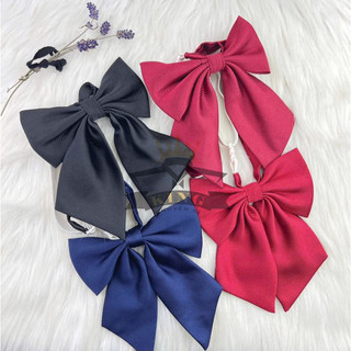 Nơ đeo cổ nữ KING vải silk lụa cài áo đồng phục học sinh công sở giá rẻ X18