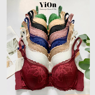 Áo ngực ren hoa Lovely L1250 có gọng mút ép mỏng 1cm YiOn Underwear