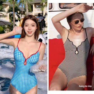 (Loại 1-Cận chất) Bikini- Đồ Bơi Liền Thân "Style Retro Hàn quốc" #XD06