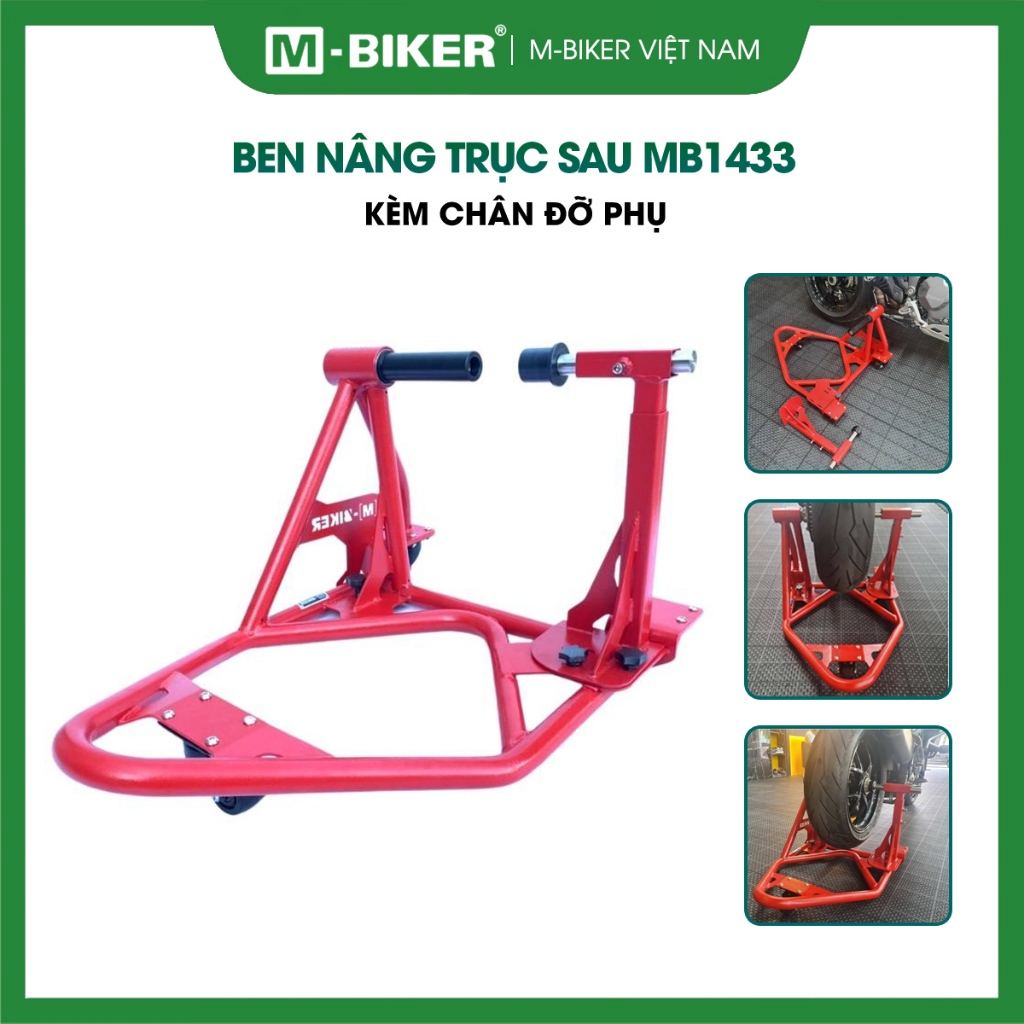 Ben nâng một gắp PKL MB1433 kèm chân phụ cho Ducati, BMW R9T,Triumph 1050, MV Agusta, KTM 1290