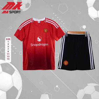 Bộ thể thao đá banh.đá bóng MU đỏ mùa giải mới 2024-2025 người lớn trẻ em có size 2XL.XXL