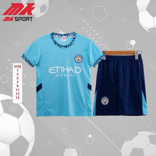 Bộ đá bóng Mancity xanh mùa giải 2023 người lớn,trẻ em có size 2XL.XXL Màu thật đẹp hơn trong hình ạ