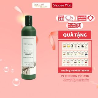 Dầu Gội Weilaiya Tinh Chất Gừng 400ml, Hỗ Trợ Mọc Tóc, Ngăn Rụng Tóc, Weilaiya Ginger Shampoo - Gazumi Beauty