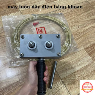 Máy luồn dây điện,xỏ dây mồi bằng máy khoan
