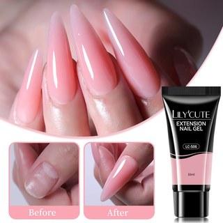 Lilycute gel nối móng úp nhanh tuýp gel nối móng nhanh gôm đắp móng