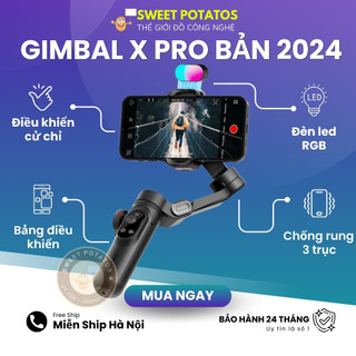 Gimbal AI 360 Xpro tự động quay theo khuôn mặt-Giá đỡ điện thoại quay video-Gymbal livestream selfie