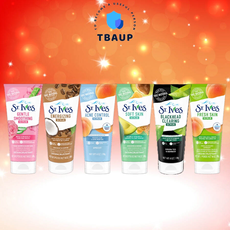 [CHÍNH HÃNG] Sữa rửa mặt tẩy tế bào chết thiên nhiên ST.Ives làm sạch nhẹ nhàng, giảm mụn, bã nhờn, 