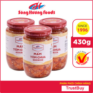 3 Hũ Mắm Tôm Chua Sông Hương Foods Hũ 430g - Ăn kèm , bún , phở , mì tôm , thịt nướng , tốt tiêu hóa