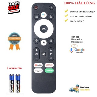 Remote Điều khiển giọng nói TV Android Box MECOOL Z8 TV98 KM7 2 1 6 3 plus (Nút Google Play xanh)- HÀNG CHÍNH HÃNG