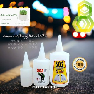 Keo 502 Hủ Tròn 100gram dính siêu tốt (hàng loại 1 - chịu nước cực tốt)