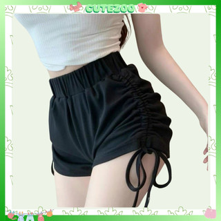 Quần short nữ rút dây - quần đùi nữ ngắn cạp chun chất thun lạnh sexy co dãn Ulzzang