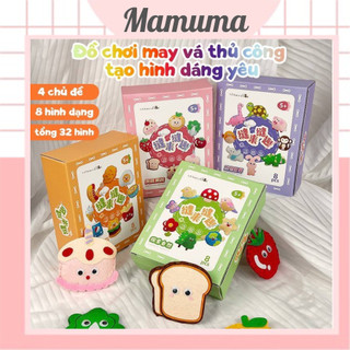 Bộ dụng cụ may vá thủ công cho bé kèm kim chỉ, bộ dụng cụ DIY rèn tính khéo léo kiên nhẫn cho bé