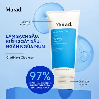 [Fullsize 200ML] Sữa rửa mặt cho da dầu mụn Murad Clarifying Cleanser Acne