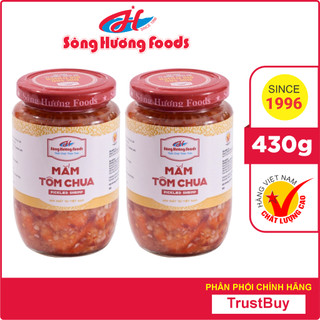 2 Hũ Mắm Tôm Chua Sông Hương Foods Hũ 430g - Ăn kèm , bún , phở , mì tôm , thịt nướng , tốt tiêu hóa