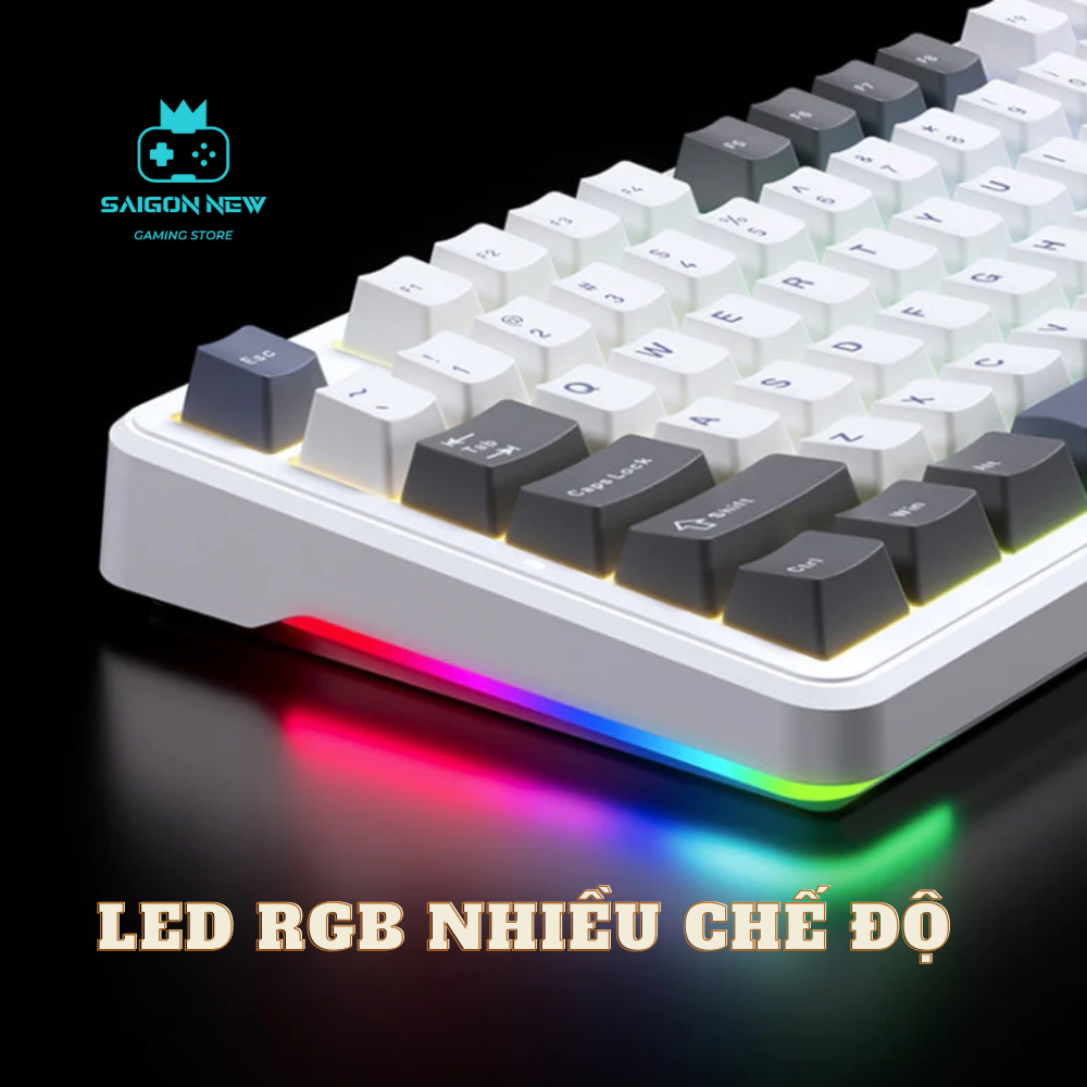 Bàn phím cơ không dây Aula F87 - Hỗ trợ hotswap mạch xuôi - LED RGB có app tùy chỉnh- 3 mode kết nối | BigBuy360 - bigbuy360.vn
