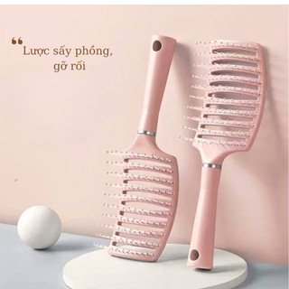 Lược sấy phồng gỡ rối tạo kiểu tóc bồng bềnh và massage thư giản da đầu