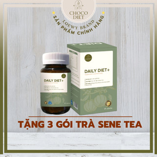 Viên giảm cân An Toàn DAILY DIET Chính Hãng Loewy Brand - Tặng 3 Gói Trà Sene Tea