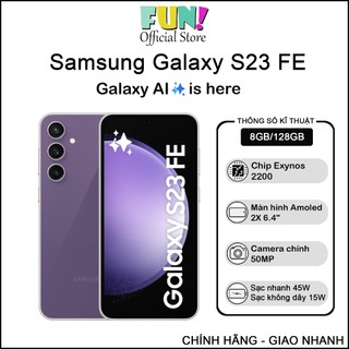 Điện thoại samsung galaxy s23 fe 5g chính hãng - bảo hành 12 tháng - 128gb