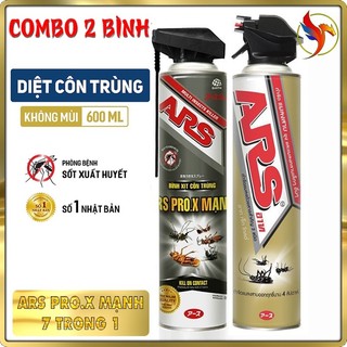 Combo 2 chai xịt côn trùng ars không mùi pro mạnh
