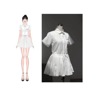 Váy somi tiểu thư thiết kế xếp ly MAYA dress thiết kế AGUJA