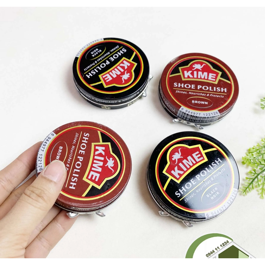 Xi đánh giày KIME cao cấp chính hãng dạng sáp đủ màu nâu đen,xi sáp thơm bảo vệ da giày da,xi bảo vệ da giày bền đẹp hơn