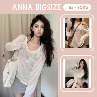 Áo phông giấy dài tay BIGSIZE basic cổ tròn / Áo thun dài tay cổ tròn from rộng chubby