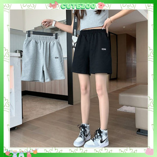Quần đùi nữ thể thao cạp chun EDM - quần short nữ mặc nhà đi chơi chất thun mềm mát