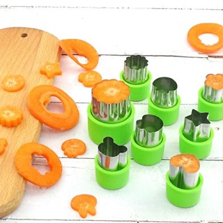 Bộ dụng cụ cắt tỉa hoa quả bằng inox 8 món tiện dụng, trang trí bữa ăn dặm cho bé, decor món ăn