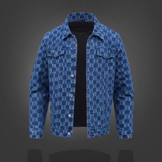 Áo khoác jean nam cao cấp, áo khoác bò thiết kế dày dặn, cá tính, dễ phối đồ LUXURY