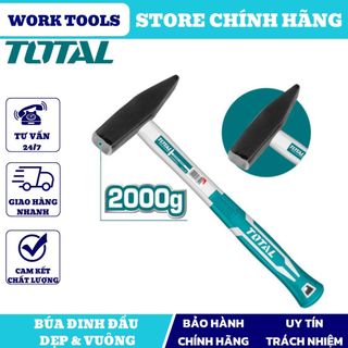 Đồ nghề total búa đinh đầu dẹp & vuông 1000g tht7110006 / 1500g tht7115006 / 2000g tht7120006