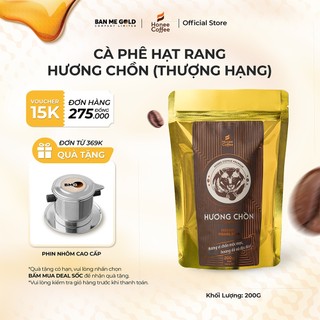 [THƯỢNG HẠNG] Cà Phê Hương Chồn (Vàng) Hạt Rang Mộc (200g) Cafe Chồn Nguyên Chất Chính Hãng Ban Me Gold - Honee Coffee