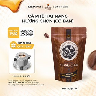 [CƠ BẢN] Cà Phê Hương Chồn (Nâu) Hạt Rang Mộc (250g) Cafe Chồn 100% Nguyên Chất Chính Hãng Ban Me Gold - Honee Coffee