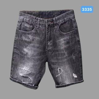 Quần Short Ngố Nam Màu Đen OBOKFASHION, Quần Bò Nam Lửng QSN3334