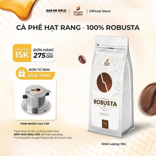 Cà Phê Robusta Hạt Rang Mộc (Cơ Bản) - 250g/500g/1kg - Cafe Rang Xay Nguyên Chất Chính Hãng Ban Me Gold - Honee Coffee
