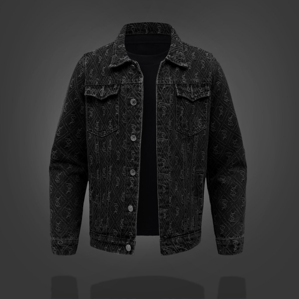 Áo khoác jean nam cao cấp, áo khoác bò thiết kế dày dặn, cá tính, dễ phối đồ LUXURY