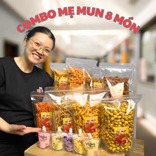COMBO MẸ MUN 8 MÓN : Quẩy Đùi Gà-Nui Sấy-Bim Ốc-Bim Cá Phồng-Bim Ngó Sen-Tăm Đậu-Quẩy Cua-Bim Nón. Tặng 5 Yougurt Ăn Vặt