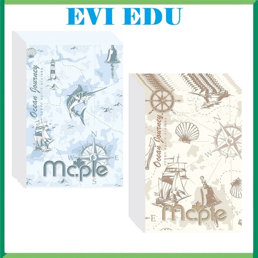 Lốc 10 quyển vở kẻ ngang 80 trang B5 Mc.ple 2060 / 2063 / 2067 - Tập sinh viên kẻ ngang Maple