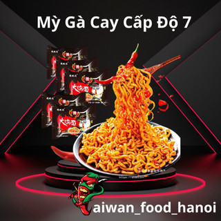 Mỳ gà cay cấp độ 7 trung quốc - mỳ trộn gà cay 7 cấp độ - gói 112g - taiwan_food_hanoi
