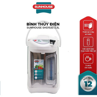BÌNH THỦY ĐIỆN 3.3L SUNHOUSE SHD1533 - Hàng chính hãng bảo hành 12 tháng