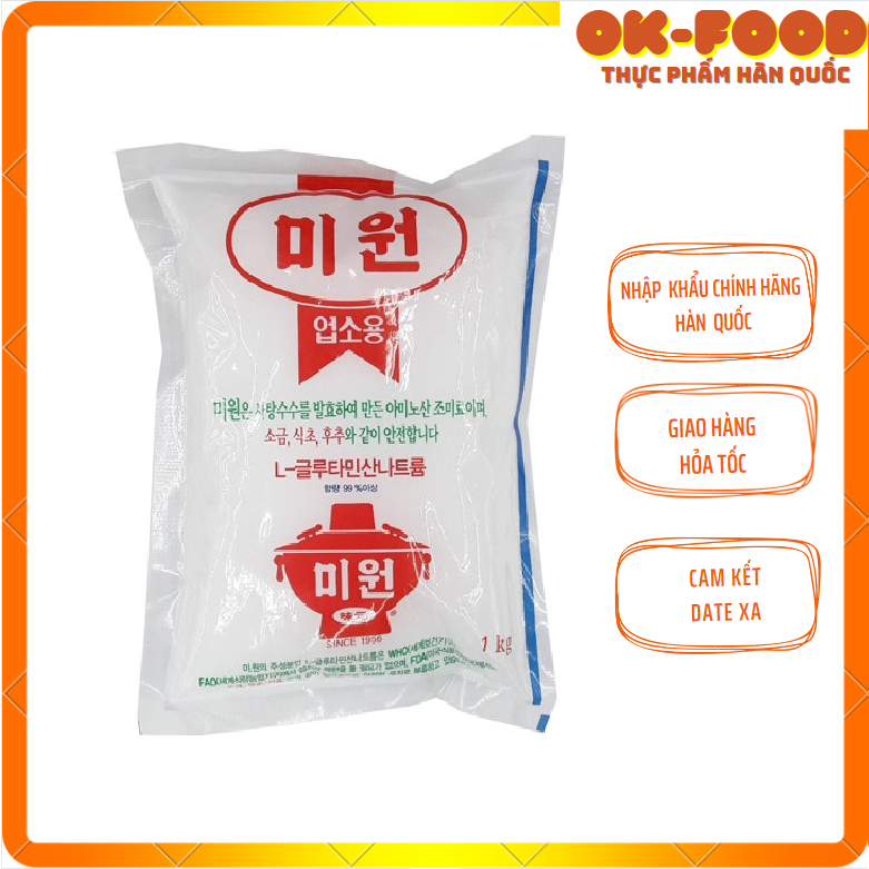 Bột ngọt miwon, mì chính hàn quốc nhập khẩu 1kg / 2kg/ 3kg