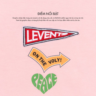 Áo Thun Levents Sticker Long Sleeve Tee 100% Cotton Unisex Oversized
