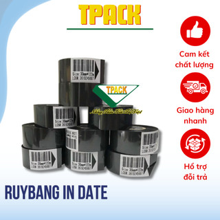 Combo 10 cuộn mực size 30mm*122mm in hạn sử dụng -mực in date- ruy băng in date TPACK